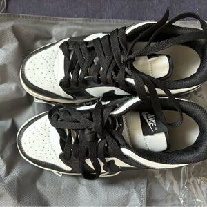 black and white shoes